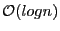 $\mathcal {O}(log n)$