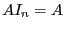 $AI_n = A$