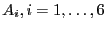 $A_i, i = 1, \ldots, 6$